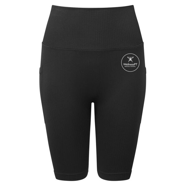 Wellness PT  - Women’s Ribbed Seamless '3D Fit' Cycle Shorts Thumbnail